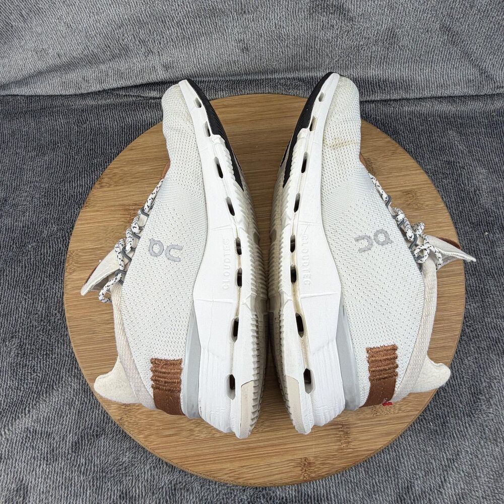 On Cloudnova Shoes Womens Size 7 White CloudTec Running Sneakers Athletic - Picture 6 of 14
